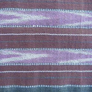 Thai Indigo Dyed Ikat Tessuto Vecchio Tessuto Fatto a mano