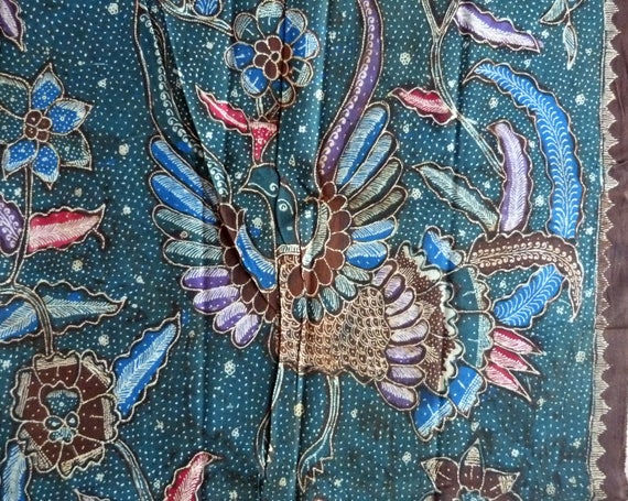 Batik Cotton Sarong Fabric Beautiful Handmade Indonesian Batik Kain Kombinasion Indonesia Batik Hand Drawn
