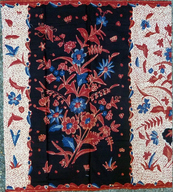 Batik Cotton Sarong Fabric Batik Handmade Vintage Indonesian