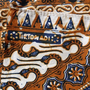 Batik Cotton Sarong Fabric Handmade Indonesian Kain Batik Tulis Solo City Indonesia Batik Hand Drawn image 3