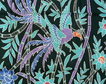 バティックコットンサロン生地完全に手作りのインドネシアバティック