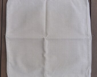 Large off-white cotton cushion cover