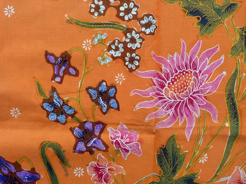 Batik Cotton Sarong Fabric Batik Pekalongan Handmade Indonesia Old Tulis Indonesia Batik Hand Drawn