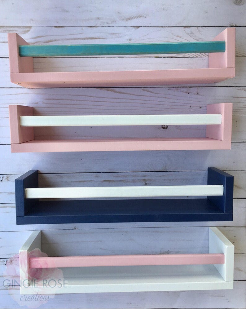 3 Floating Nursery Bookshelves/ Children's Bookshelf/ Etsy