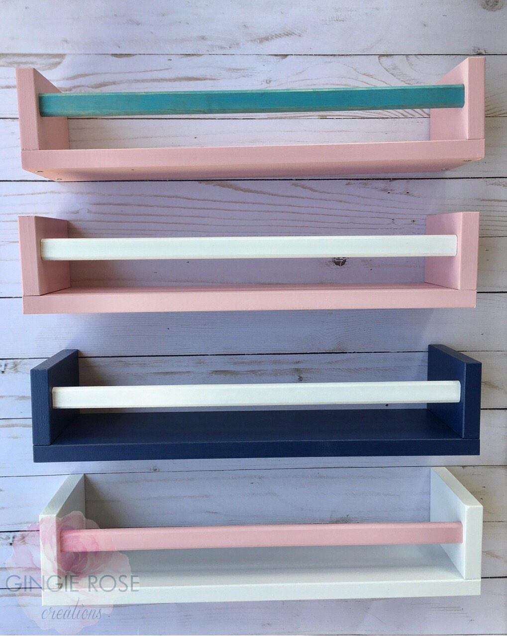 3 Floating Nursery Bookshelves/ Children's Bookshelf/ Etsy