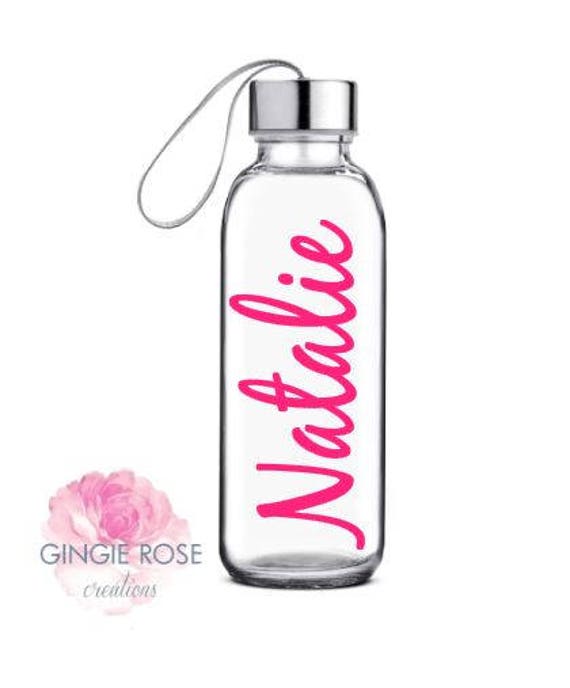 Personnalisépersonnalisée De Bouteille Deau En Verre Bouteille Deau Dentraînement Funbouteille En Verre Bouteillenom Sur La Bouteille