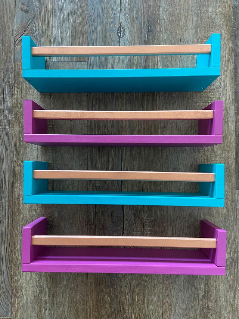 4/5 Floating Nursery Bookshelves/ Children's Bookshelf/ Etsy