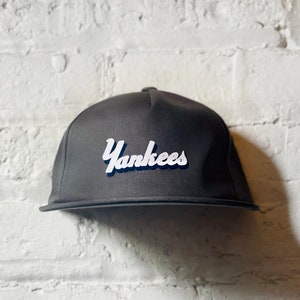 New York Yankees Hat Vintage Yankees Hat Retro NY Hat Vintage New York Yankees Retro Yankees Hat New York Hat New York Yankees Charcoal - Yankees