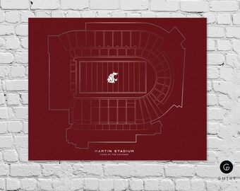 Martin Stadium Etsy