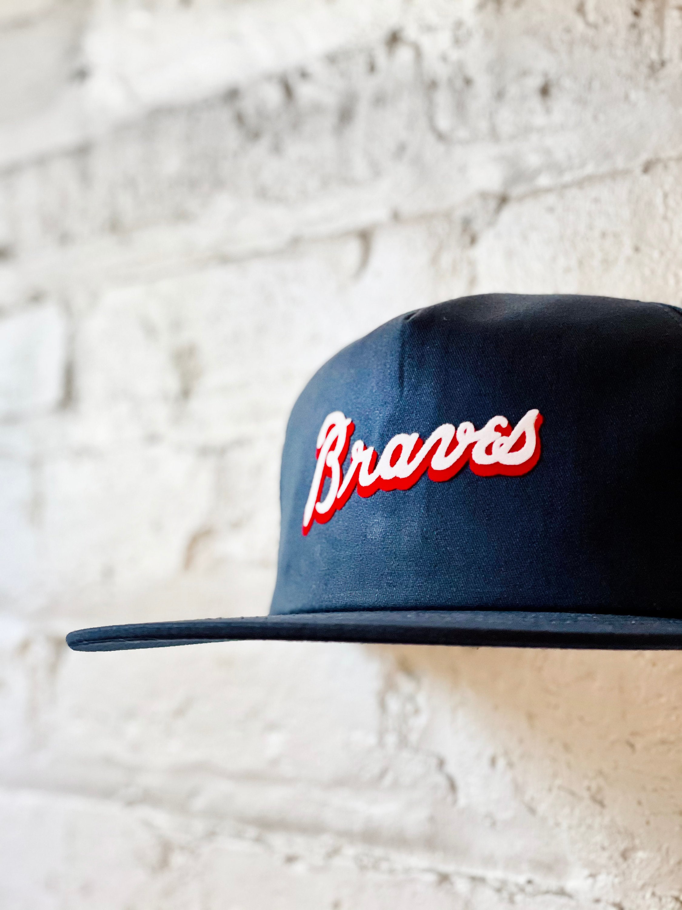 Atlanta Braves Retro Snapback Cap ⚾Hat ⚾MLB Patch Logo ⚾️3 Colors 3 Styles  ⚾️New