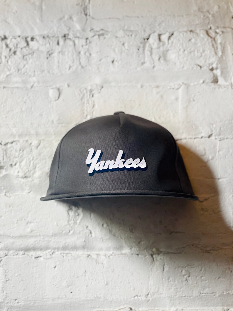 New York Yankees Hat Vintage Yankees Hat Retro NY Hat Vintage New York Yankees Retro Yankees Hat New York Hat New York Yankees Charcoal - Yankees