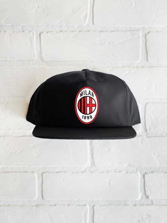 AC Milan Hat - Vintage AC Milan Hat | Vintage Italy Hat | Italian Serie A  Hat | Retro AC Milan Hat | Vintage Milan Hat | Ac Milan