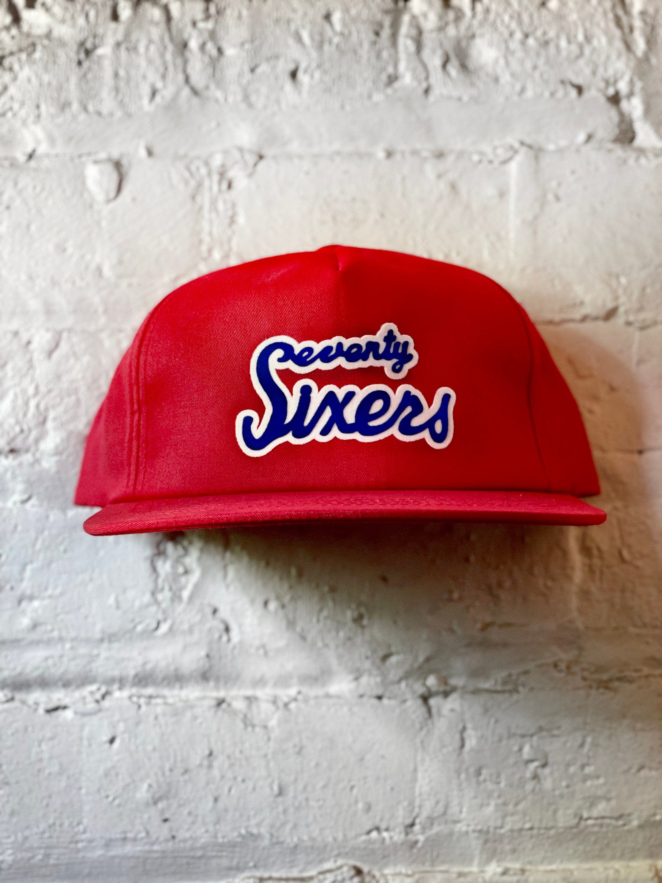 PHILADELPHIA SIXERS 76ERS VINTAGE 1990'S G-CAP SNAPBACK ADULT HAT