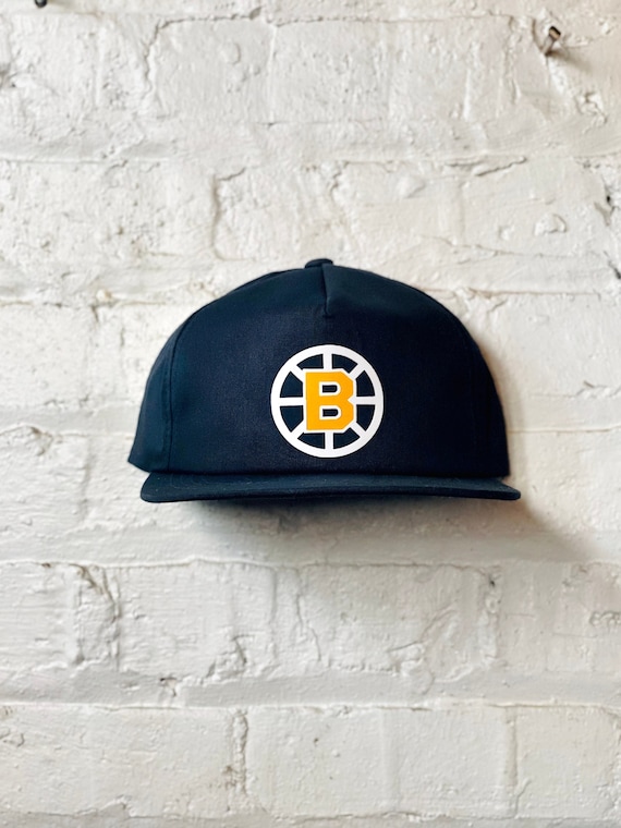Boston Bruins '47 Vintage Trucker Snapback Hat - Black/White