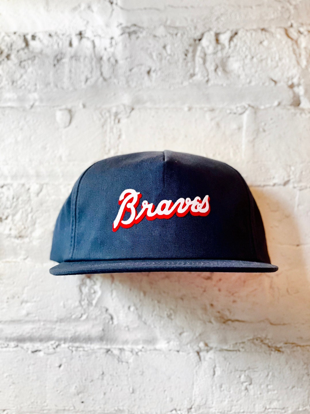 Atlanta Braves Hat Vintage Braves Hat Braves Baseball Vintage Braves  Snapback Hat Retro MLB Snapback Vintage Atlanta Hat Braves 