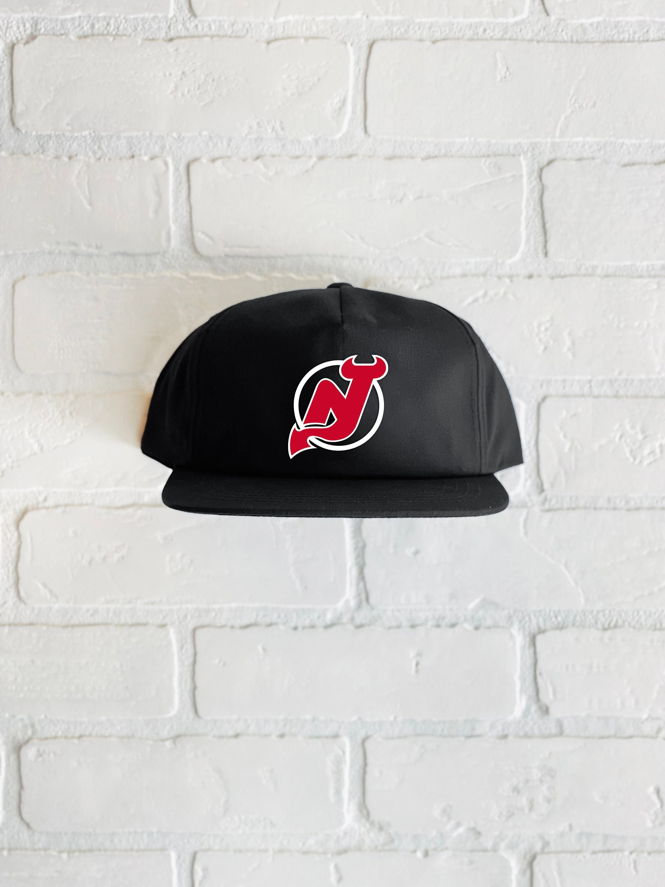 New Jersey Devils Patch Hat - Leatherette - Richardson 112 cap - Hockey  Gift for Him