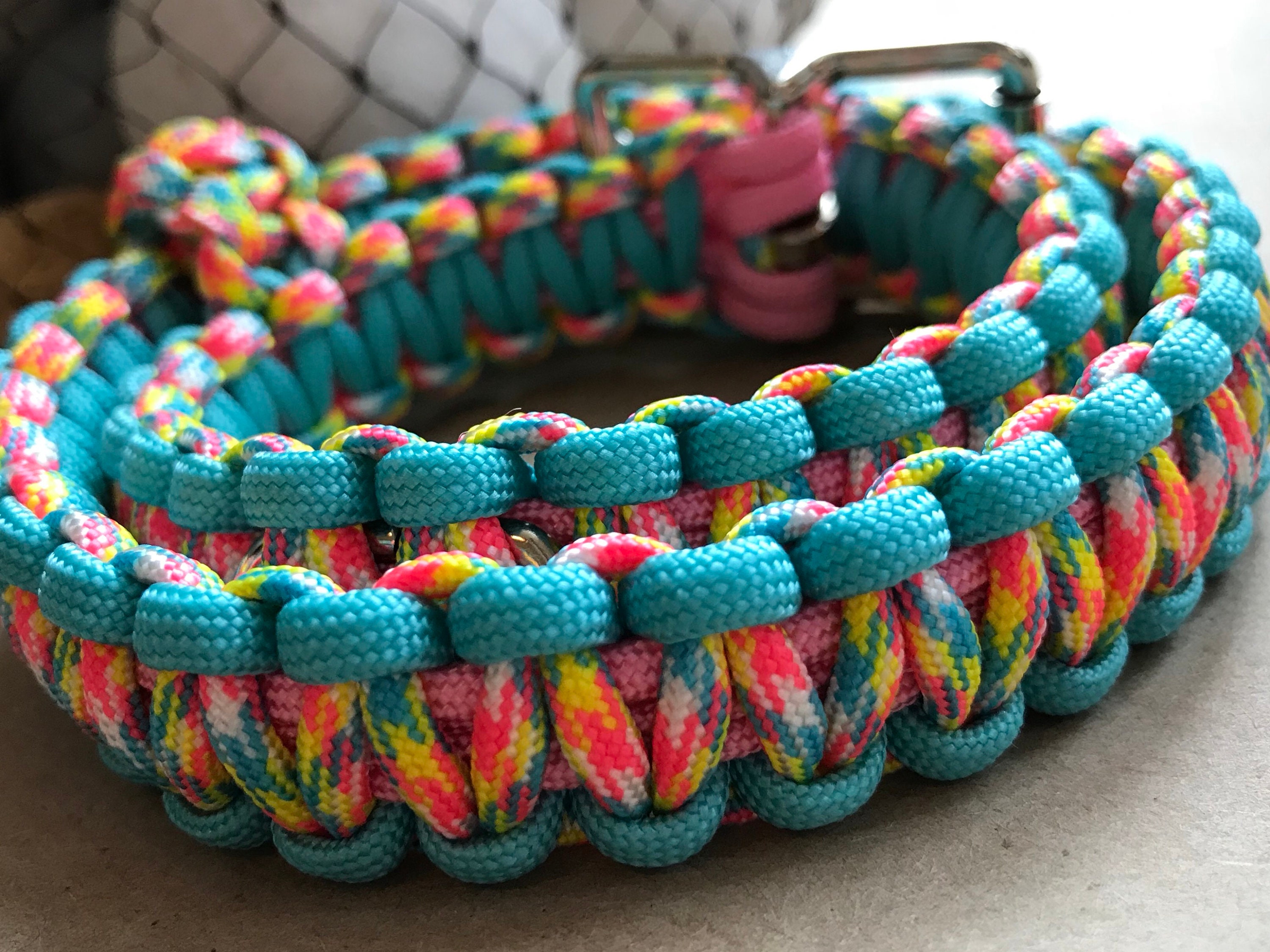 Adjustable Dog Collar, Birthday Cake and Blue, Dog Collars, Customized