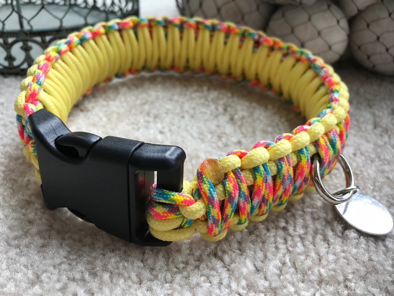adjustable paracord dog collar