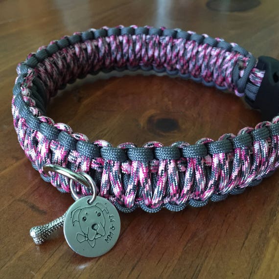 Paracord Dog Collar King Cobra Design 