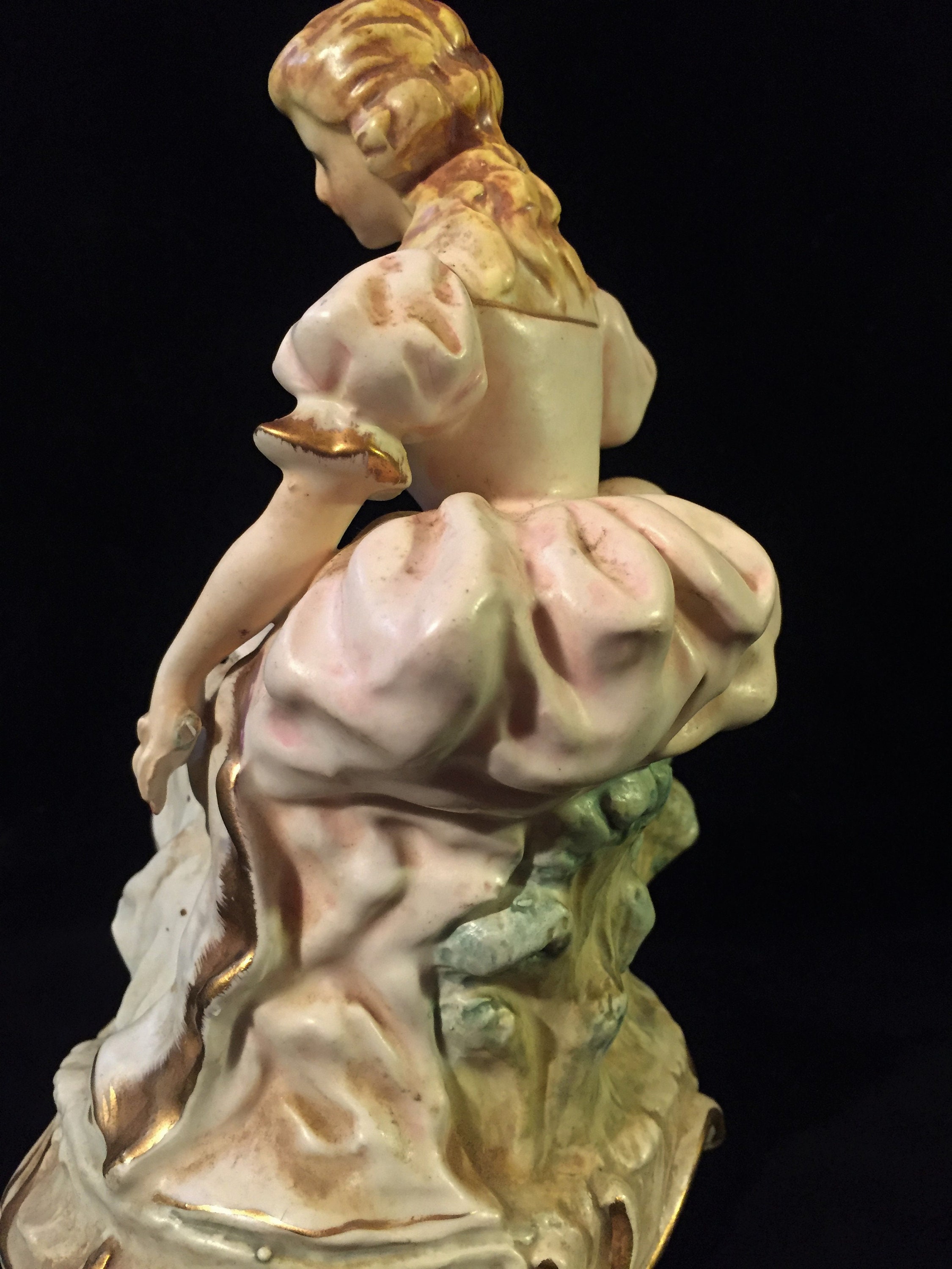 German Kalk Porcelain Bisque Figurine Etsy