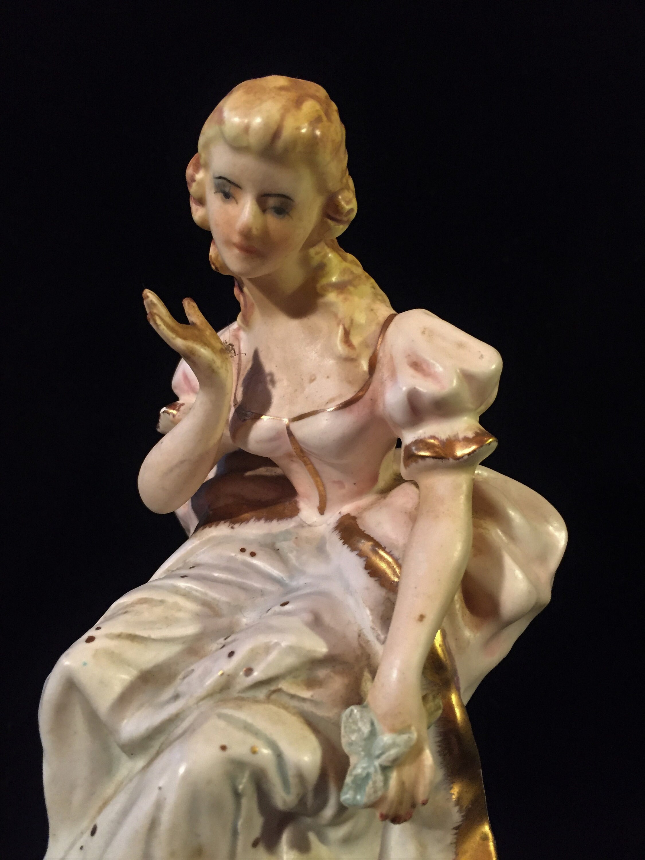 German Kalk Porcelain Bisque Figurine Etsy