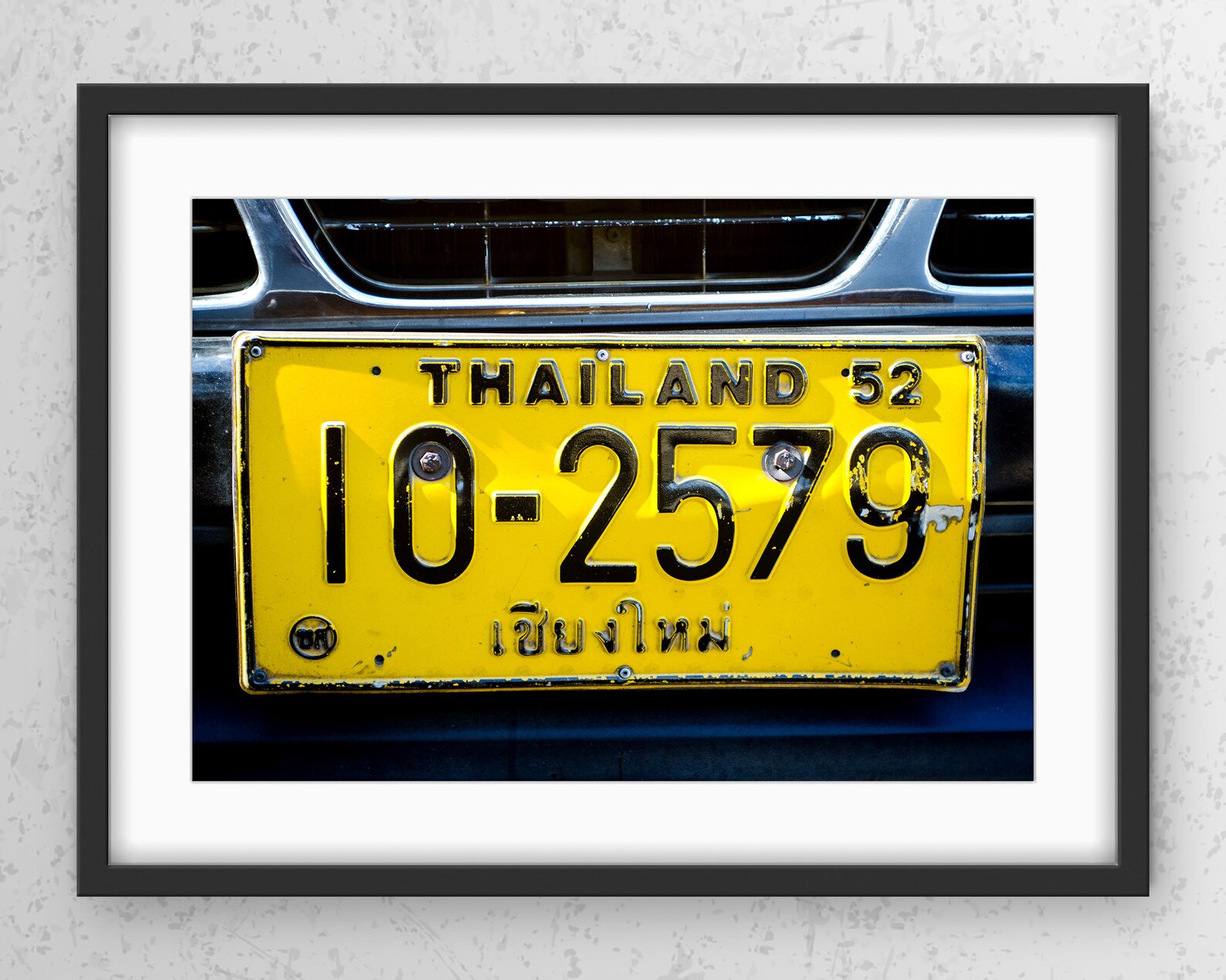 Thailand Print, License Plate in Chiang Mai, Thailand - Etsy