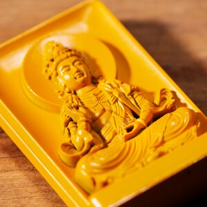 Japanese OMAMORI amulet charm for Traffic (road safety, car/motorcycle/bike, plane, etc.) orange color * deity-tra-4a