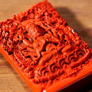 Japanese OMAMORI amulet charm for Desire (a single desire for those who receive it) metallic red color * deity-des-5b