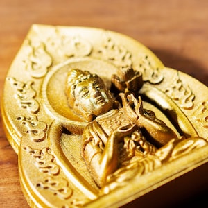 Japanese OMAMORI amulet charm for School (for students, school/entrance exams, etc.) brillant gold color * deity-sch-8a