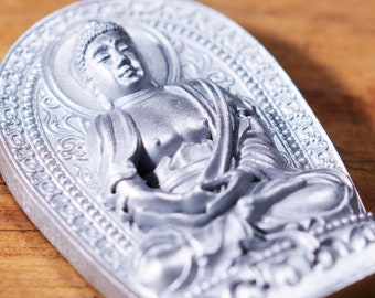 Japanse OMAMORI-amuletbedel voor gezondheid (ziektes, zwangerschap, enz.) zilverkleur * deity-hea-2b
