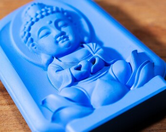 Japanese OMAMORI amulet charm for Desire (a single desire for those who receive it) pastel blue color * deity-des-1a