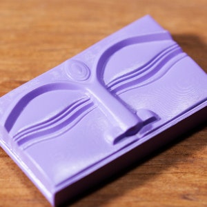 Japanese OMAMORI amulet charm for Health (diseases, pregnancy, etc.) purple color * deity-hea-9b