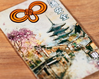 OMAMORI luck charm for TRAFFIC roard car from Japan, Higashiyama Kyoto* monk-tra-4