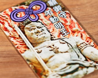 Amuleto OMAMORI para la suerte del DESEO con diseño Acala * monk-des-5