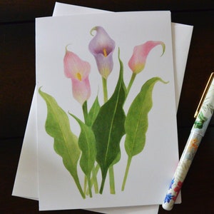 Greeting Card, Botanical, Calla Lily, Flower, Notecard, Gift Card image 4