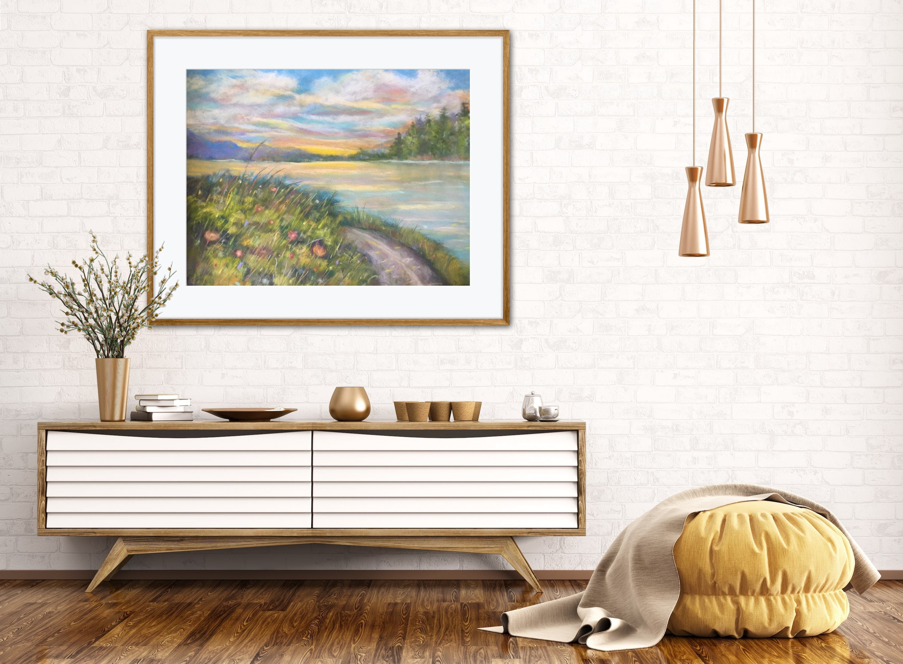 Evening Glow Original Pastel - Etsy