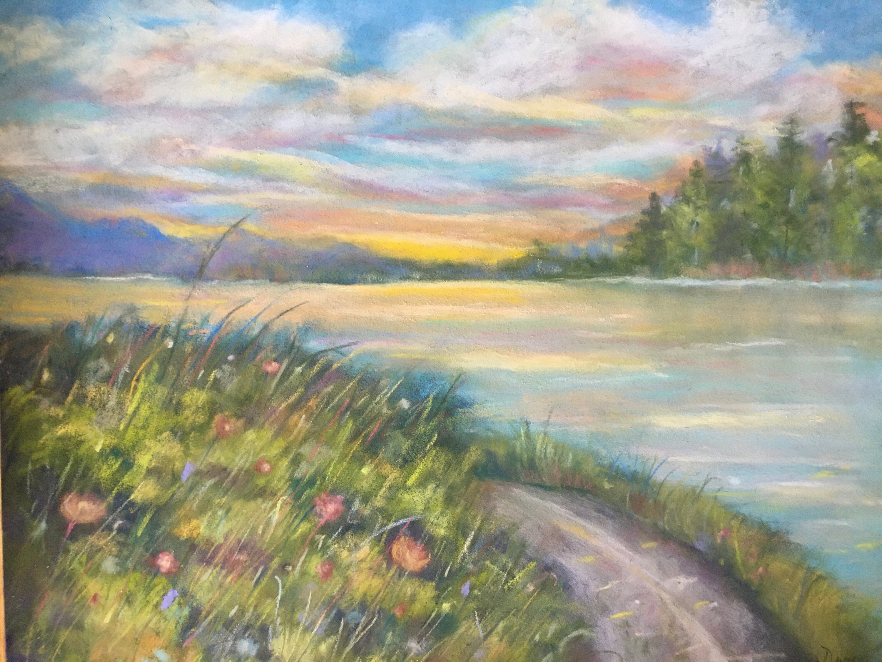 Evening Glow Original Pastel - Etsy Evening Glow Original Pastel - Etsy