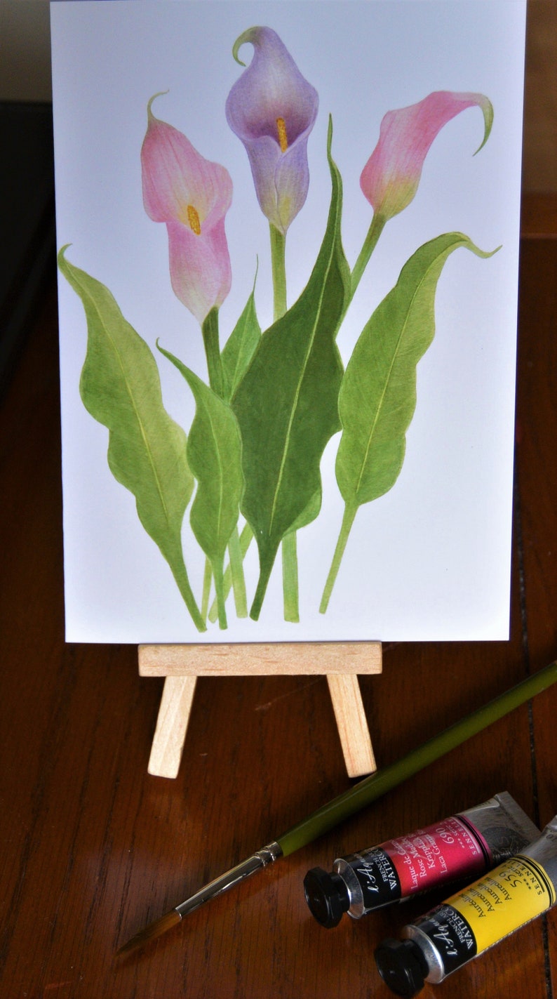 Greeting Card, Botanical, Calla Lily, Flower, Notecard, Gift Card image 3