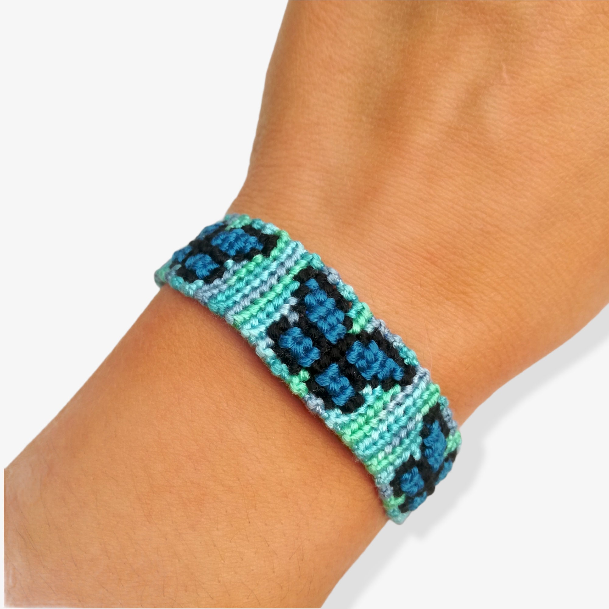 Butterfly Bracelet bluegreen Friendship Bracelet Etsy UK