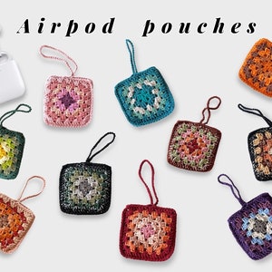 Airpod/Keys/Trinket Pouches - Handmade Crochet Bags