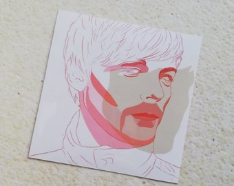 Louis Tomlinson Two Of Us Sticker - Original Art - Durable Notebook / Laptop Sticker