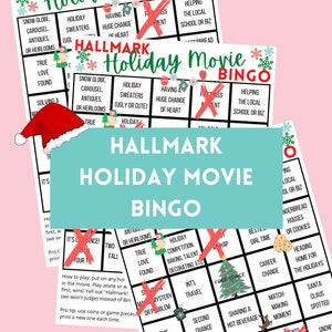 Hallmark Christmas Bingo Printable Holiday Bingo Hallmark Movies