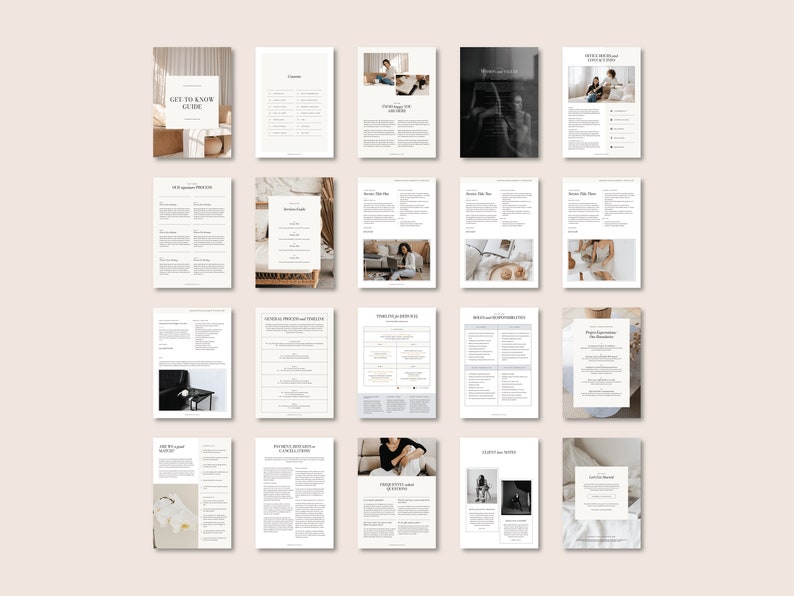 May include: A digital guide titled "Get to Know Guide" with 18 pages of information about a business. The guide includes information about the business, services offered, and how to get in touch.
