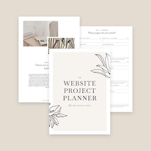 The Website Project Planner – Indesign & Canva Template