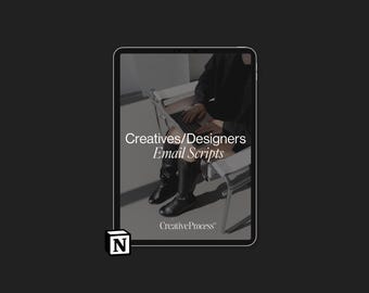 Email Scripts Swipe Files | For Service-Based CREATIVES | Website + Branding Designers