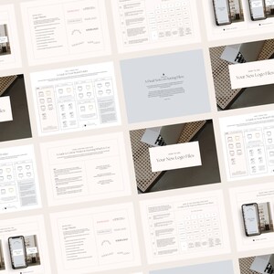 May include: A guide to using and organizing your new logo files. The guide includes a list of file types, sizes, and how to use them. The guide also includes a section on how to create a brand folder.