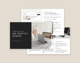 Squarespace Website Help Guide *Indesign + Canva* | For Website Designers | Send To Your Site Clients