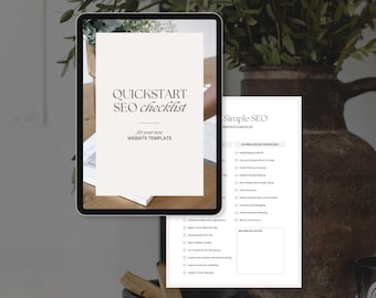 Super Simple Website SEO | Guide + Checklist | CANVA TEMPLATE