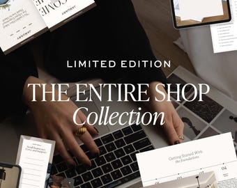 The Entire Shop Collection Bundle | 40+ Essential Process Templates + Squarespace Website Template