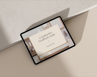 Writing Constructive Feedback | Help Guide | Project Management | Indesign & Canva Template